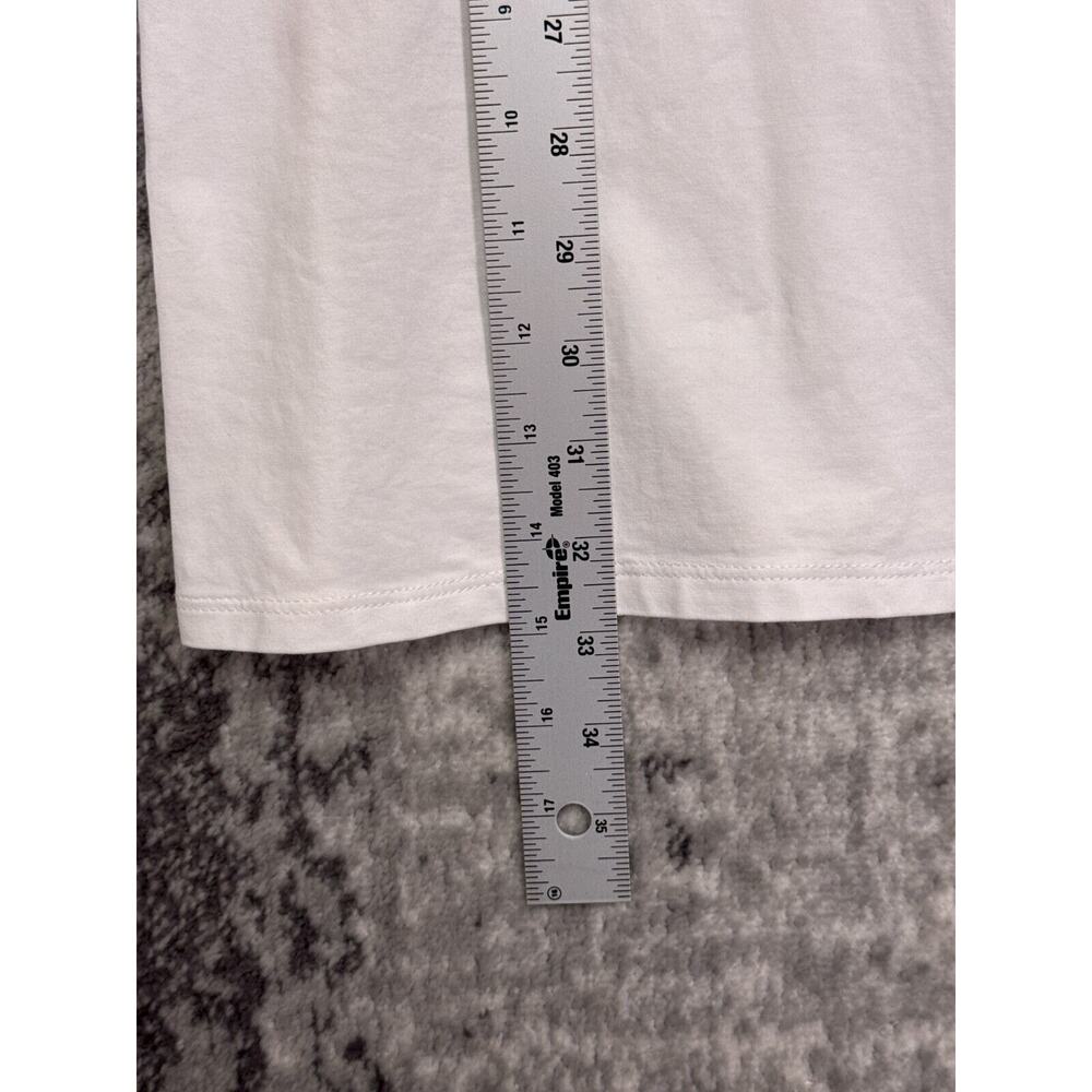 Anne Fontaine Dress 38 / US 6 Womens White Pima Cotton Stretch Pleated - Picture 7 of 9